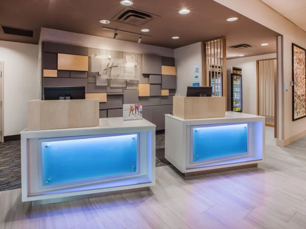 Front desk and lobby